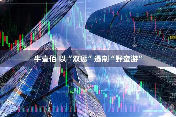 牛壹佰 以“双惩”遏制“野蛮游”
